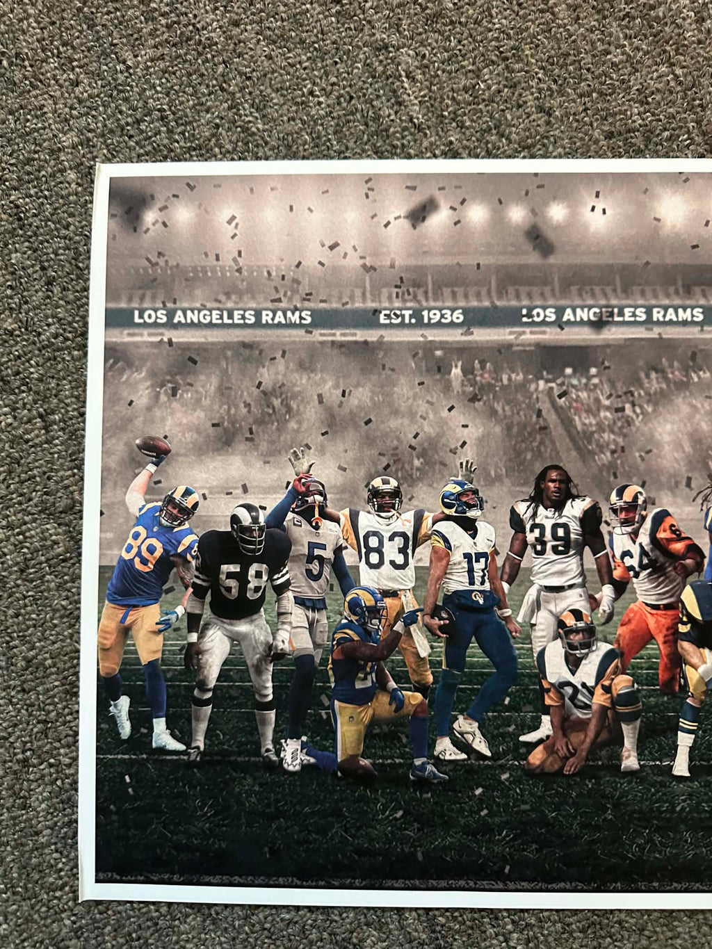 "Legends of the Past & Present" | Los Angeles Football LAR Edition | 3 FT LONG ( 36x12")
