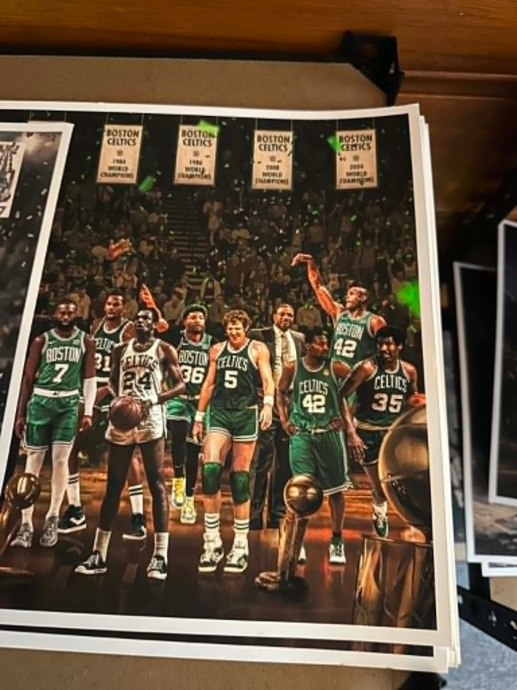 "Legends of the Past & Present" | Boston Basketball Edition | 3 FT LONG ( 36x12")