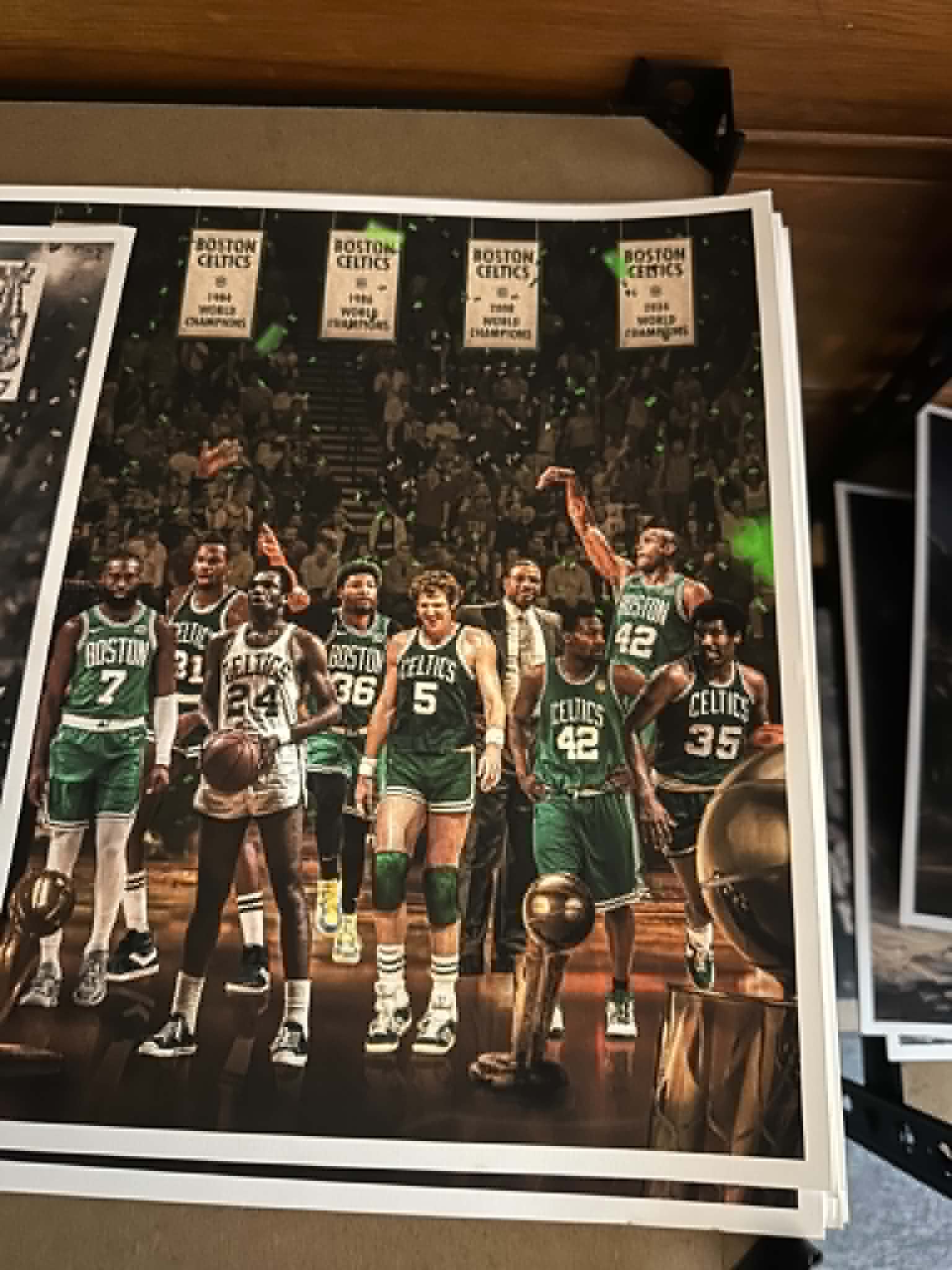 "Legends of the Past & Present" | Boston Basketball Edition | 3 FT LONG ( 36x12")