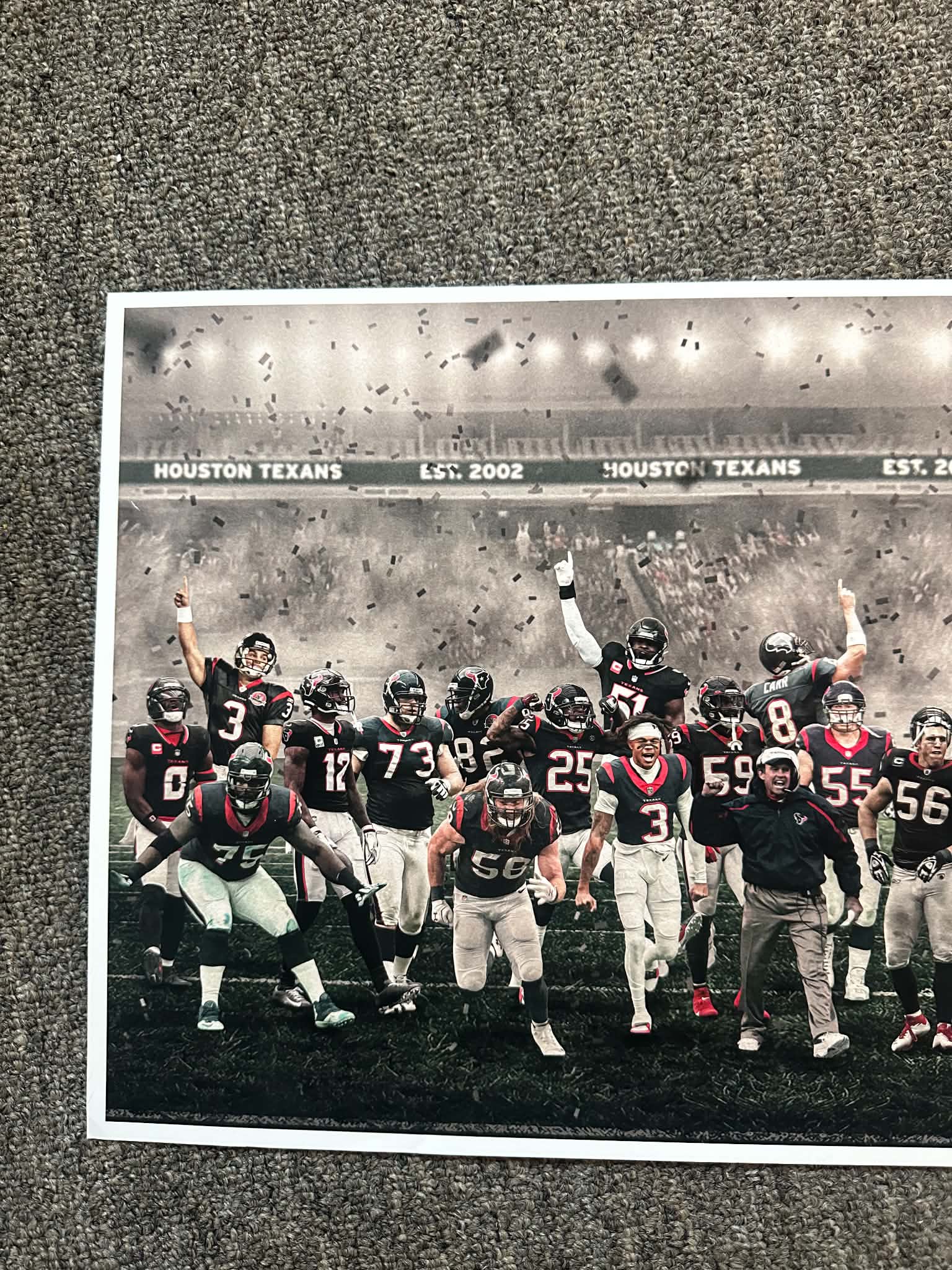 "Legends of the Past & Present" | Houston Football Edition | 3 FT LONG ( 36x12")