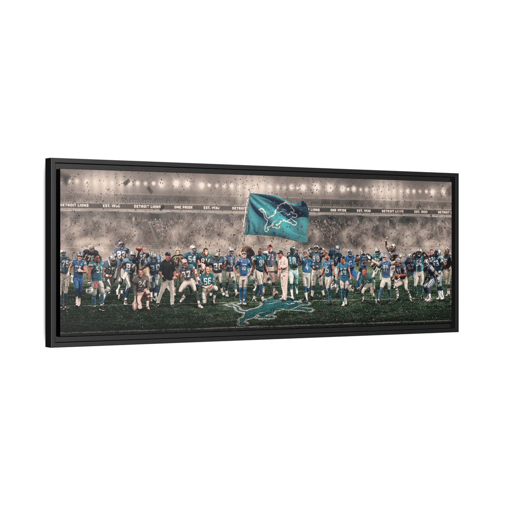 Lions | "Legends of the Past & Present" | FRAMED CANVAS
