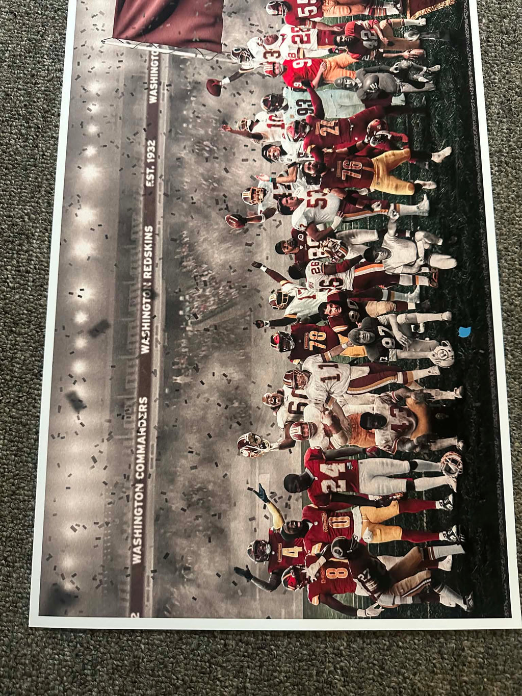 "Legends of the Past & Present" | Washington Football Edition | 3 FT LONG ( 36x12")