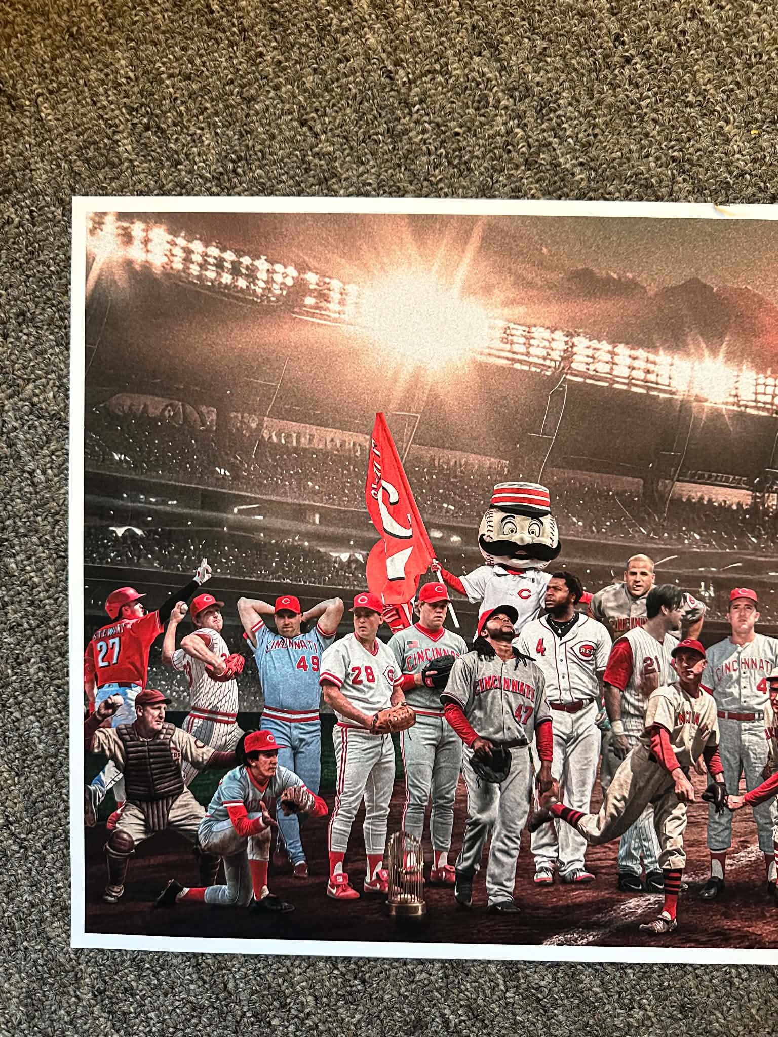 "Legends of the Past & Present" | Cincinnati Baseball Edition | 3 FT LONG ( 36x12")