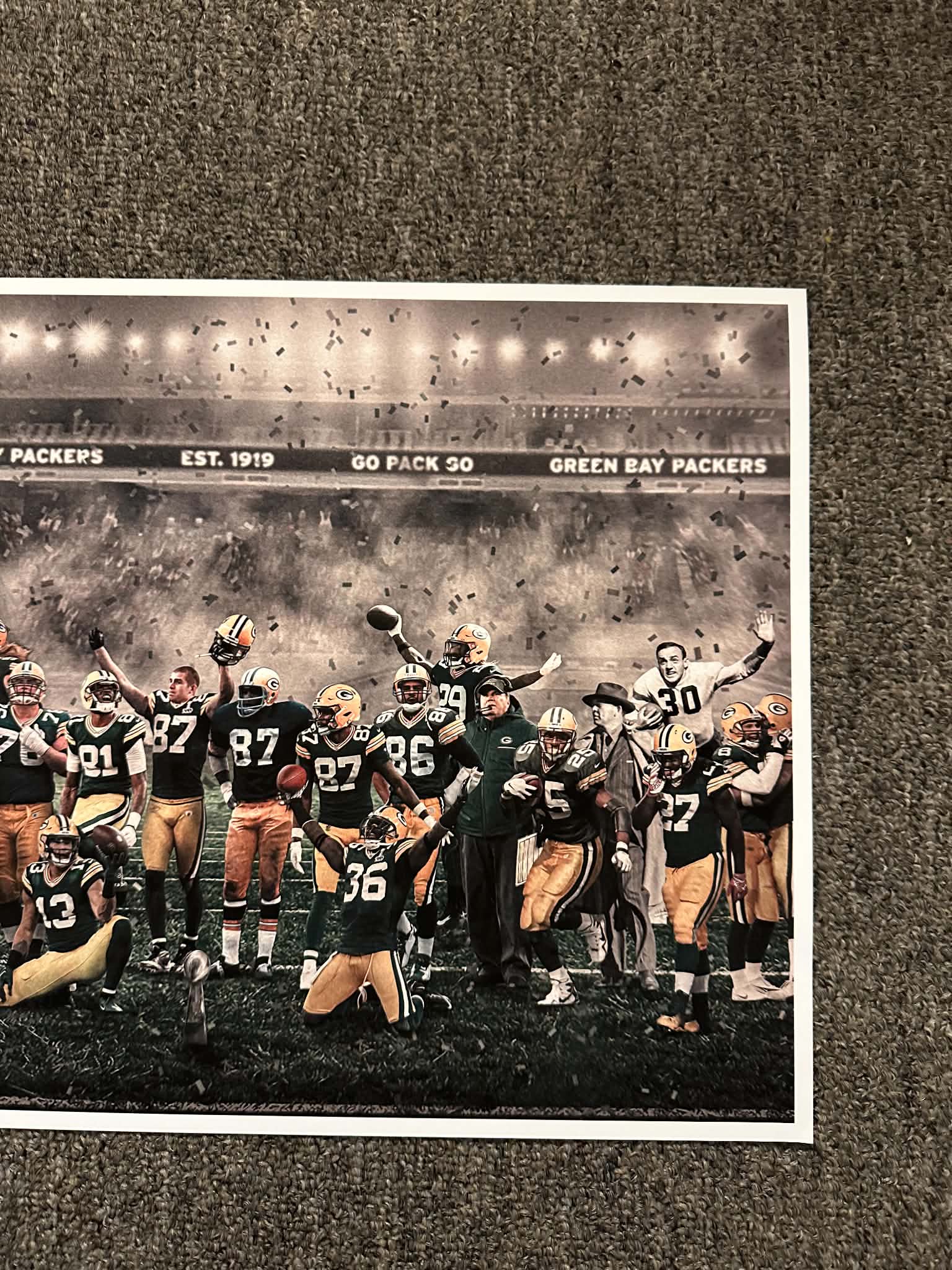 "Legends of the Past & Present" | Green Bay Football Edition | 3 FT LONG ( 36x12")