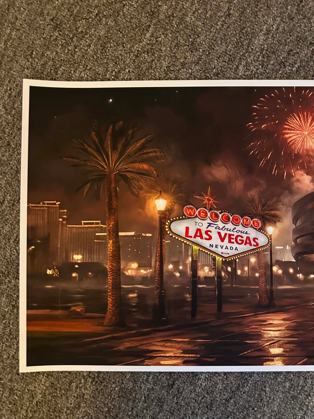 "Welcome to Vegas" | Hockey Edition | 3 FT LONG ( 36x12")