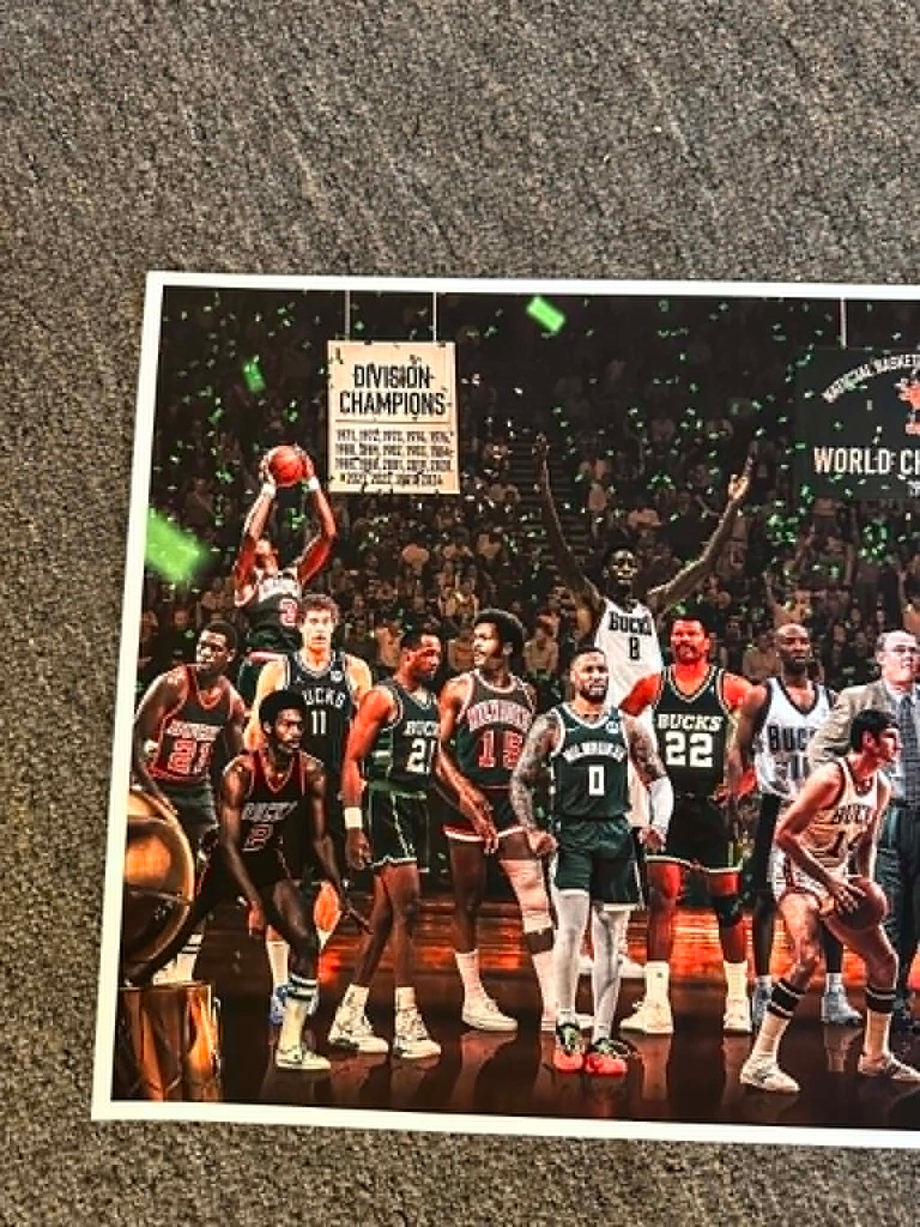 "Legends of the Past & Present" | Milwaukee Basketball Edition | 3 FT LONG ( 36x12")