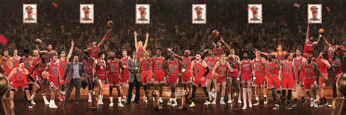 "Legends of the Past & Present" | Chicago Basketball Edition | 3 FT LONG ( 36x12")