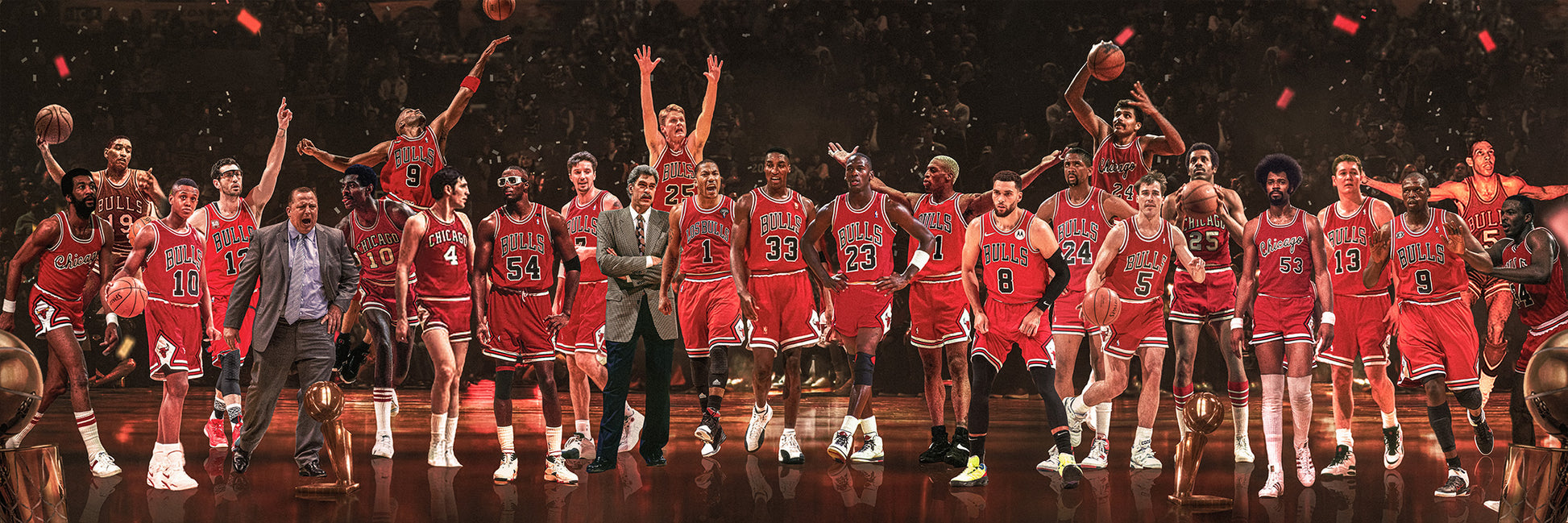 Bulls | "Legends of the Past & Present" | Canvas [ unframed ]
