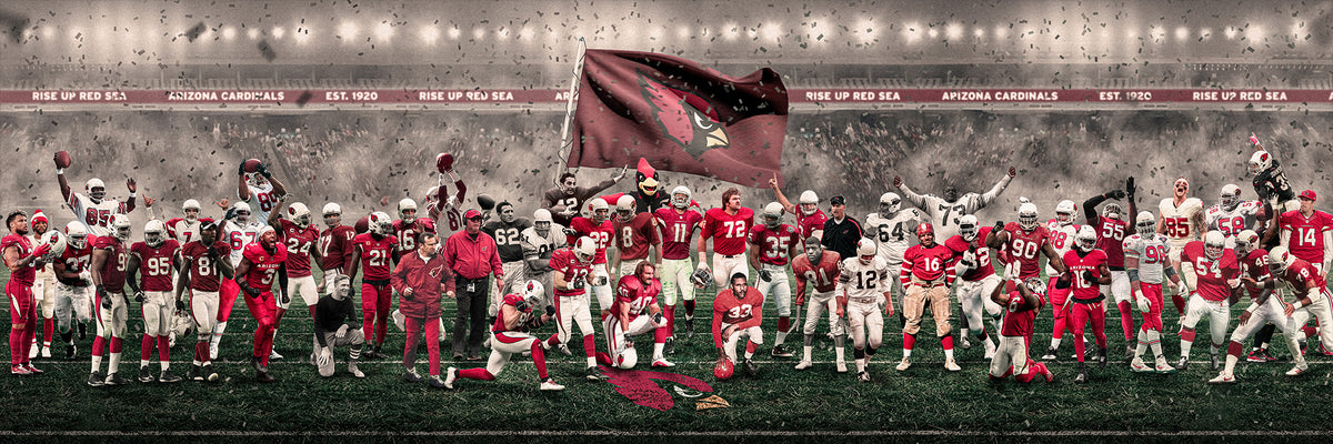"Legends of the Past & Present" | Arizona Footbal Edition | 3 FT LONG POSTER ( 36x12")