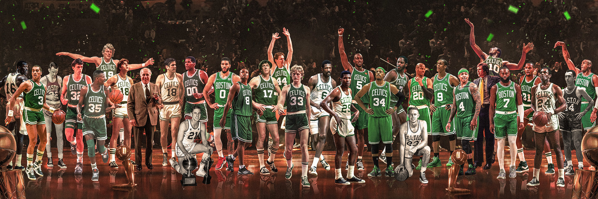 Celtics | "Legends of the Past & Present" | Canvas [ unframed ]