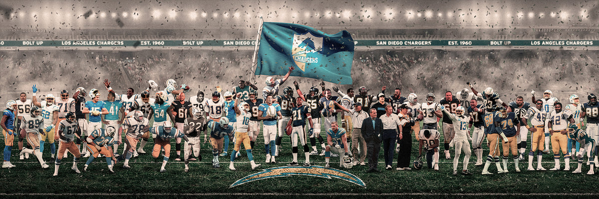 "Legends of the Past & Present" | Los Angeles Football LAC Edition | 3 FT LONG ( 36x12")
