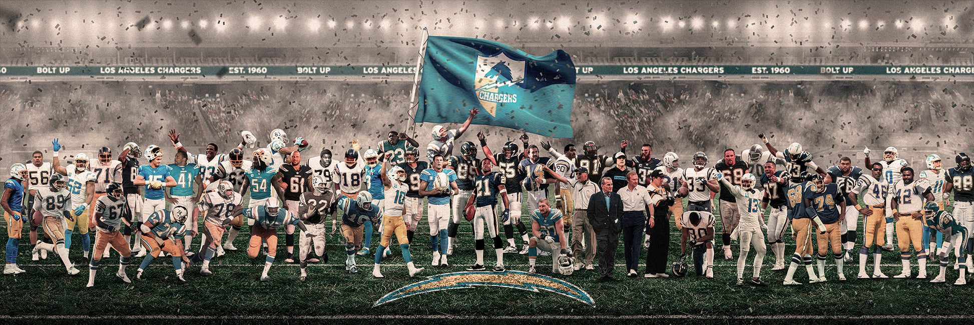 Chargers | "Legends of the Past & Present" | FRAMED CANVAS