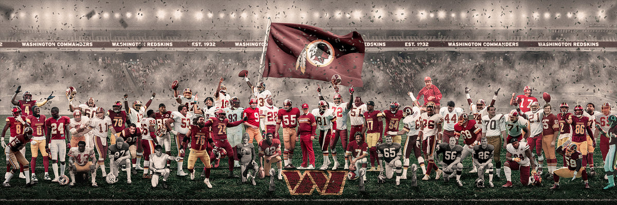 "Legends of the Past & Present" | Washington Football Edition | 3 FT LONG ( 36x12")
