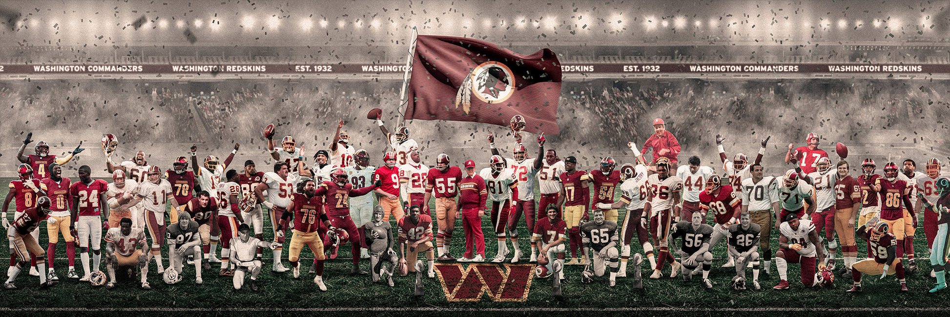 Commanders | "Legends of the Past & Present" | Canvas [ unframed ]