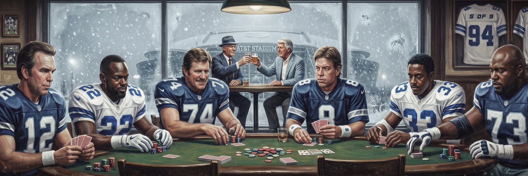 "A GAME OF LEGENDS" | LIMITED EDITION /9 | FINE ART MATTE PRINT | 3 FT LONG * 36"x12"