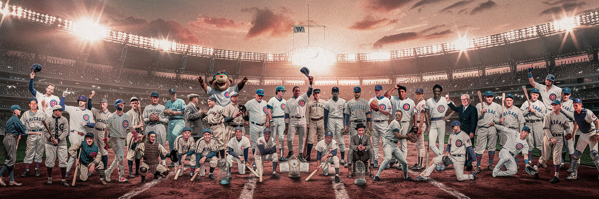 "Legends of the Past & Present" | Chicago Baseball Edition | 3 FT LONG ( 36x12")