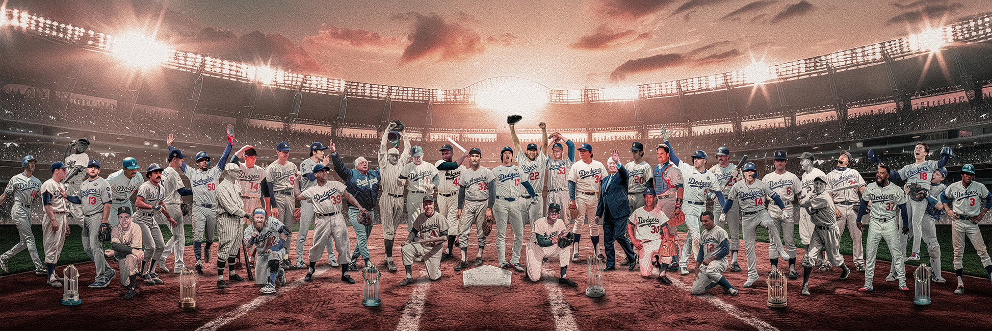 Dodgers | "Legends of the Past & Present" | Canvas [ unframed ]