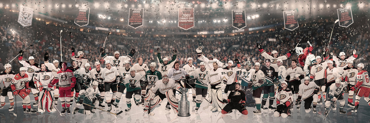 "Legends of the Past & Present" | Anaheim Hockey Edition | 3 FT LONG ( 36x12") Fine Art Matte Print