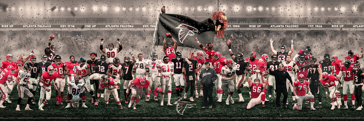 "Legends of the Past & Present" | Atlanta Football Edition | 3 FT LONG POSTER ( 36x12")