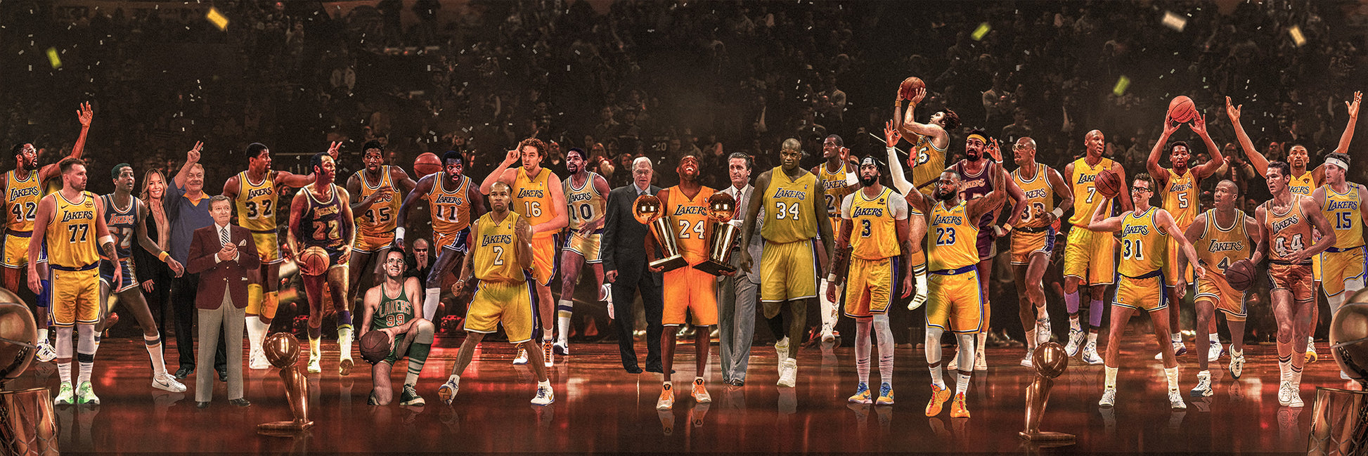 Lakers | "Legends of the Past & Present" | Canvas [ unframed ]