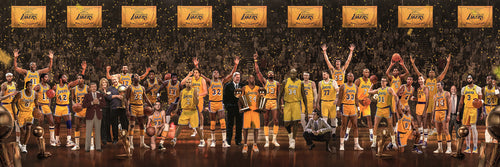 "Legends of the Past & Present" | *NON-LEBRON Edition | Los Angeles Basketball | 3 FT LONG ( 36x12") Fine Art Matte Print