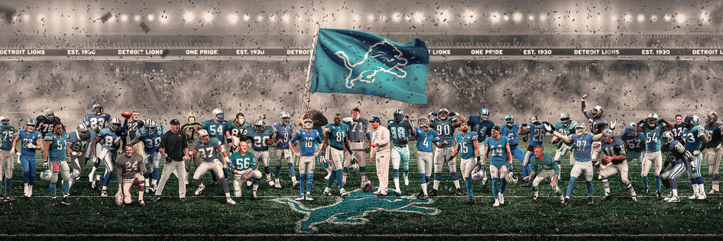 Lions | "Legends of the Past & Present" | FRAMED CANVAS