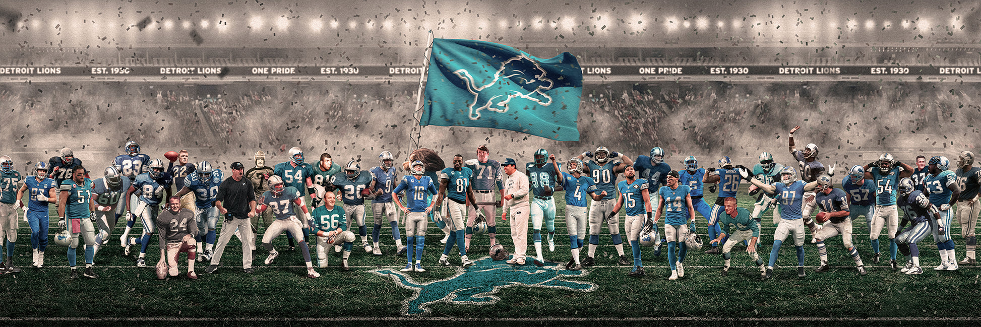 Lions | "Legends of the Past & Present" | Canvas [ unframed ]