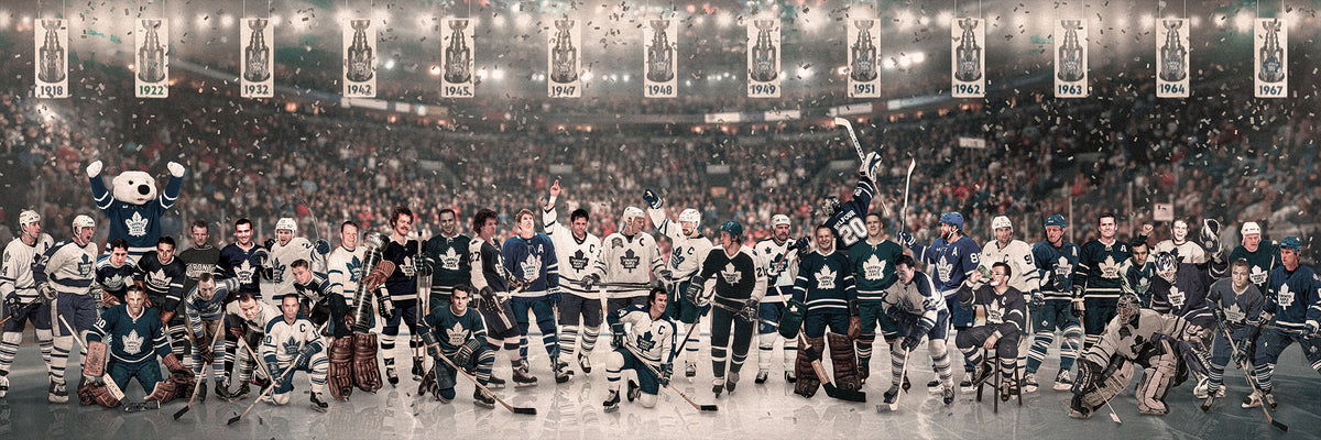 "Legends of the Past & Present" | Toronto Hockey Edition | 3 FT LONG POSTER ( 36x12")