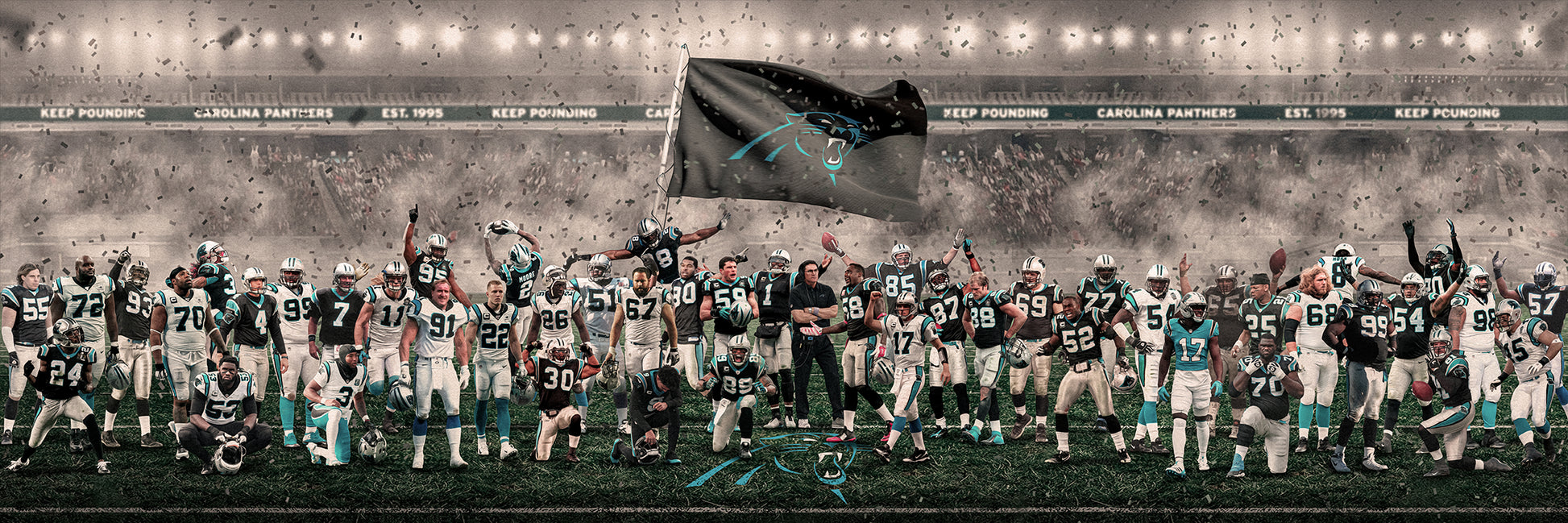 Panthers | "Legends of the Past & Present" | Canvas [ unframed ]
