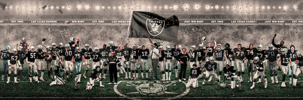 Raiders | "Legends of the Past & Present" | FRAMED CANVAS