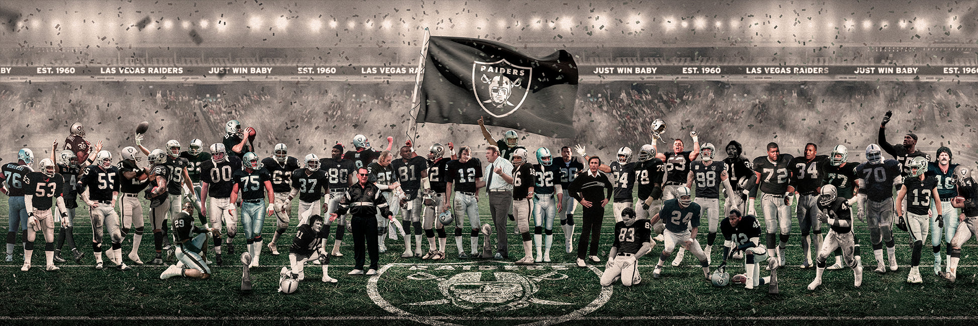 Raiders | "Legends of the Past & Present" | FRAMED CANVAS