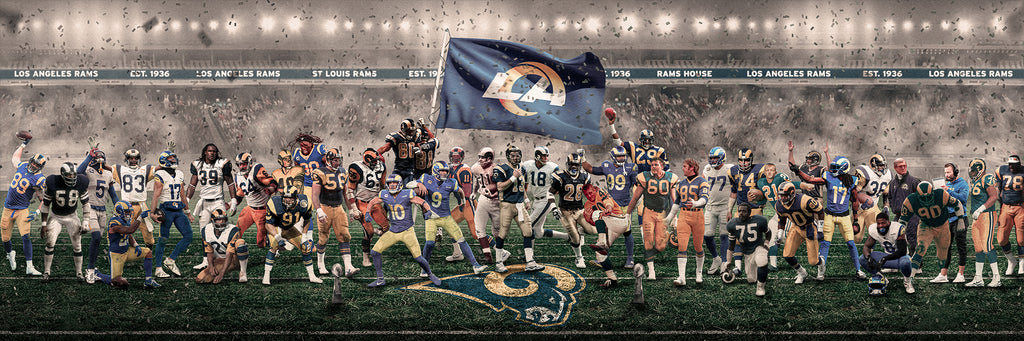 Rams | "Legends of the Past & Present" | Canvas [ unframed ]