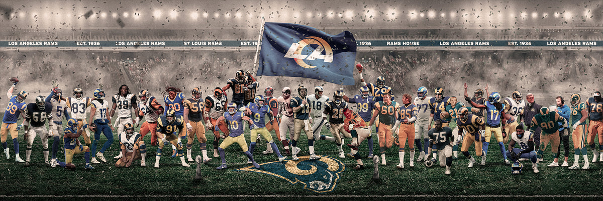"Legends of the Past & Present" | Los Angeles Football LAR Edition | 3 FT LONG ( 36x12")