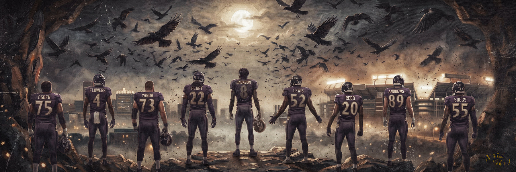 "THE FLOCK" | LIMITED EDITION /9 | FINE ART MATTE PRINT | 3 FT LONG * 36"x12"