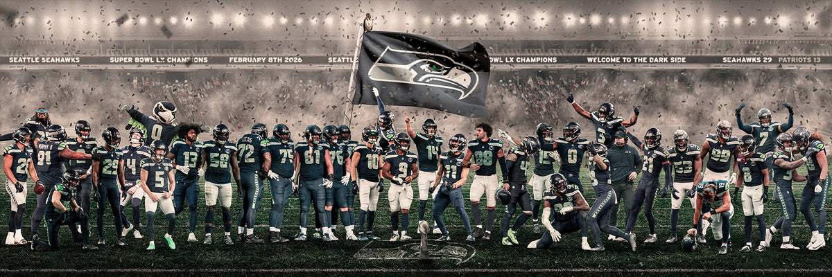 "The Champions" | Seattle Football Edition | 3 FT LONG ( 36x12") Fine Art Matte Print