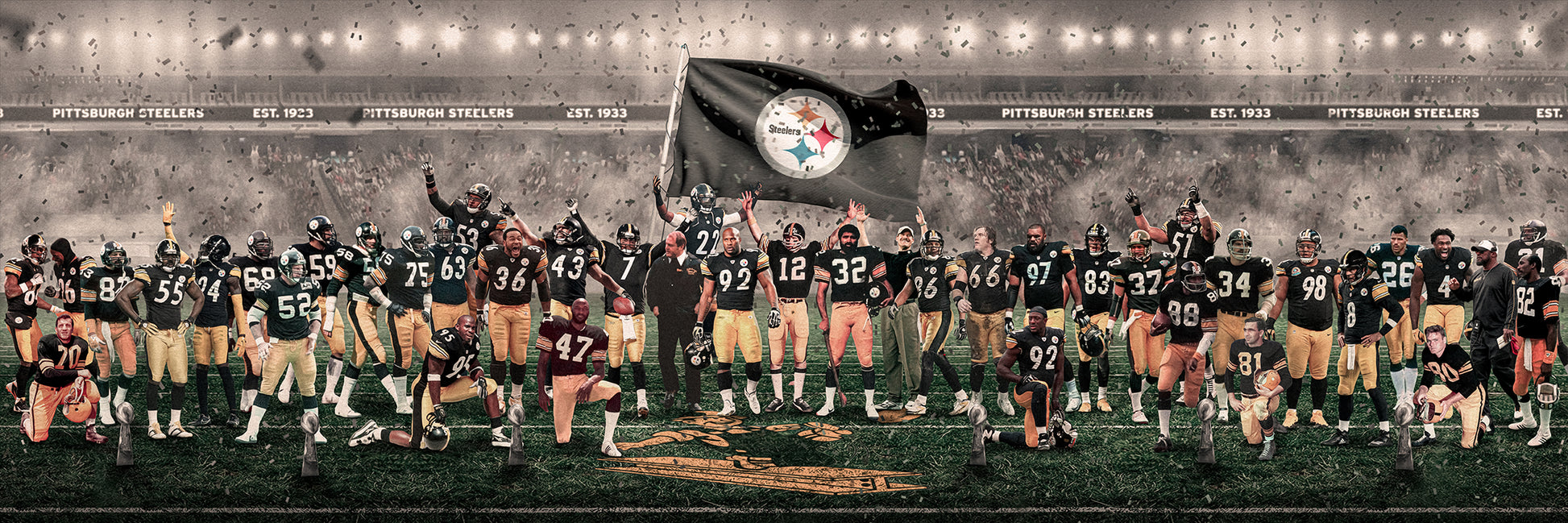 Steelers | "Legends of the Past & Present" | Canvas [ unframed ]