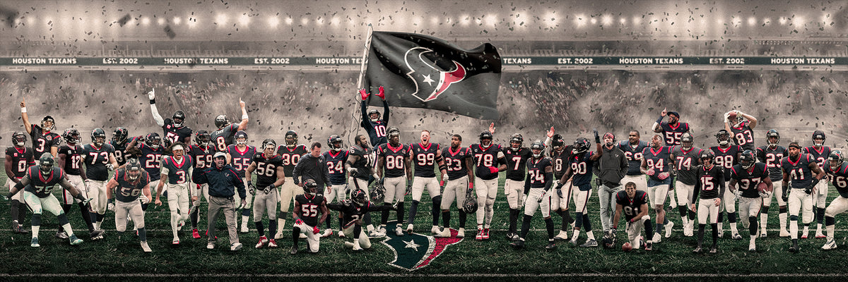 "Legends of the Past & Present" | Houston Football Edition | 3 FT LONG ( 36x12")