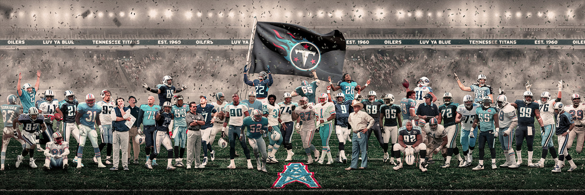 Titans | "Legends of the Past & Present" | FRAMED CANVAS