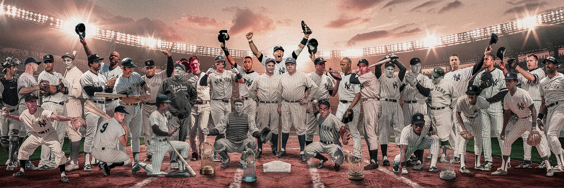 Yankees | "Legends of the Past & Present" | FRAMED CANVAS