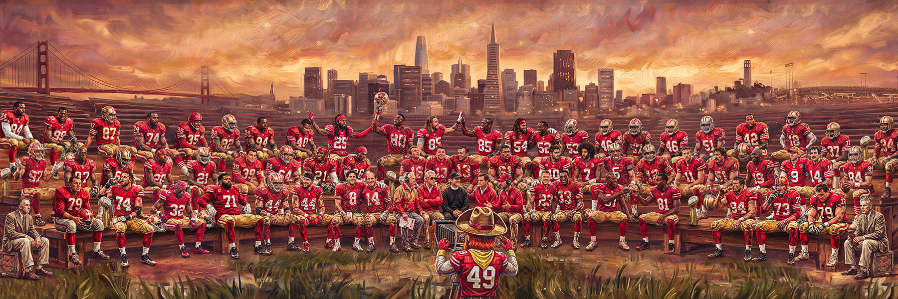 "The Picture Day" | San Francisco Football Edition | 3 FT LONG ( 36x12")