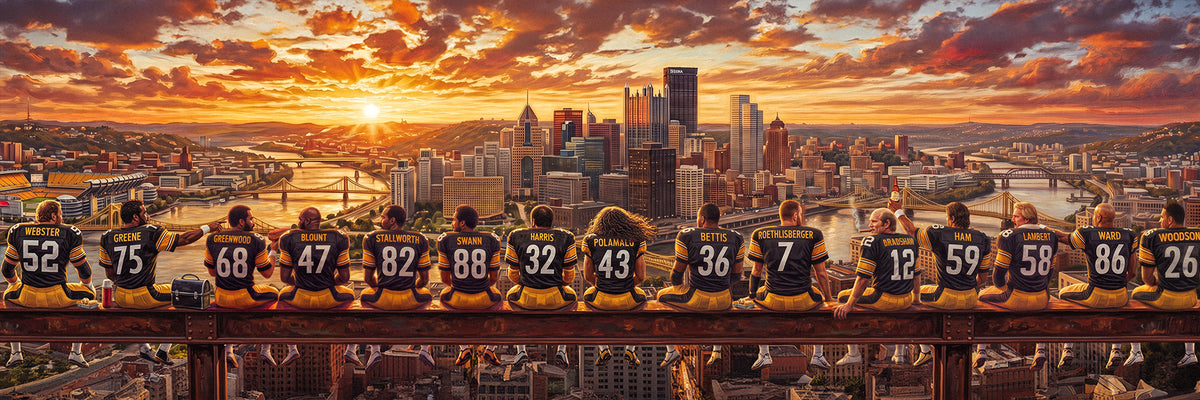 "The Lunch Break" | Pittsburgh Football Edition | 3 FT LONG POSTER ( 36x12")