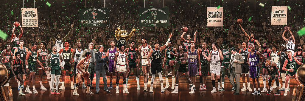 "Legends of the Past & Present" | Milwaukee Basketball Edition | 3 FT LONG ( 36x12")