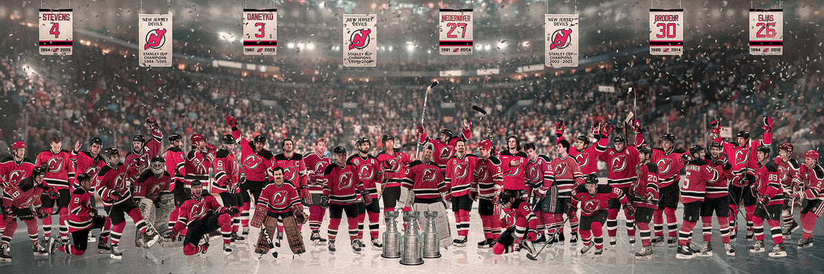 "Legends of the Past & Present" | New Jersey Hockey Edition | 3 FT LONG ( 36x12")