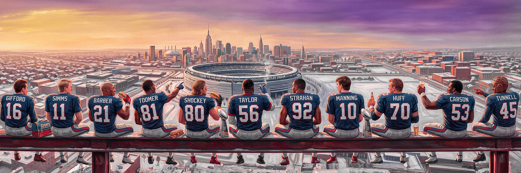 "The Lunch Break" | New York Football NYG Edition | 3 FT LONG ( 36x12")