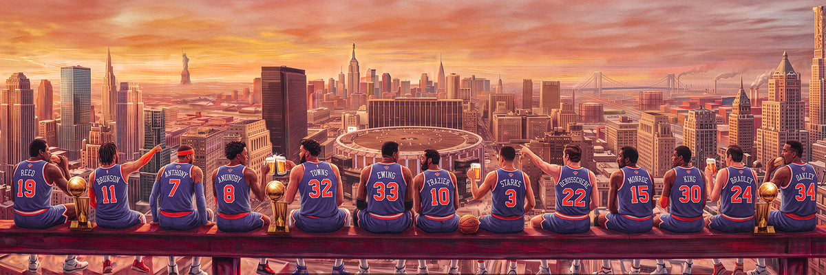 "The Lunch Break" | New York Basketball Edition | 3 FT LONG Poster ( 36x12")