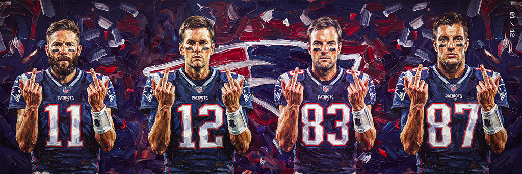 "Haters Gonna Hate" | Boston Football Edition | 3 FT LONG ( 36x12")