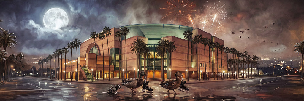 "Welcome to Anaheim Hockey" 3 FT LONG ( 36x12")