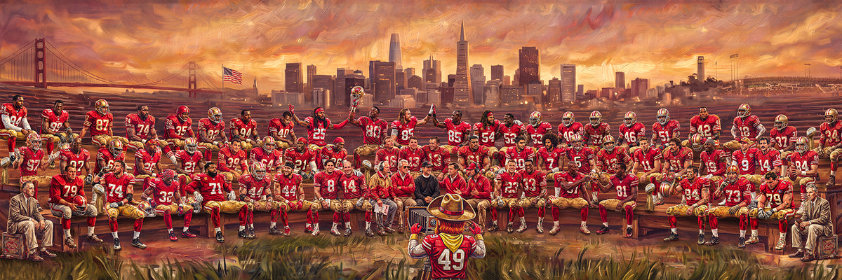 "The Picture Day" | San Francisco Football Edition | 3 FT LONG POSTER ( 36x12")