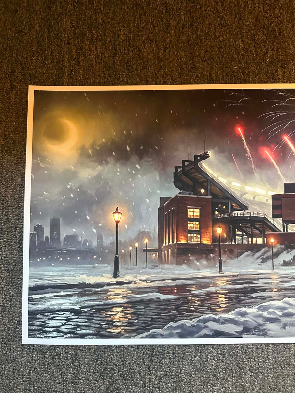 "Welcome to Boston Football" 3 FT LONG ( 36x12")
