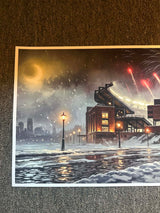 "Welcome to Boston Football" 3 FT LONG ( 36x12")